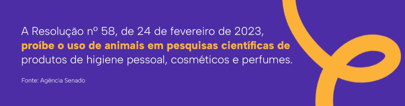 A Resolução nº 58, de 24 de fevereiro de 2023, proíbe o uso de animais em pesquisas científicas de produtos de higiene pessoal, cosméticos e perfumes.
Fonte: Agência Senado
