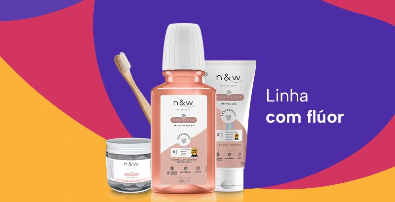 Produtos da linha com fluor da New Dental Care